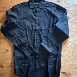 Ralph Lauren Men's Classic Black Dress Shirt